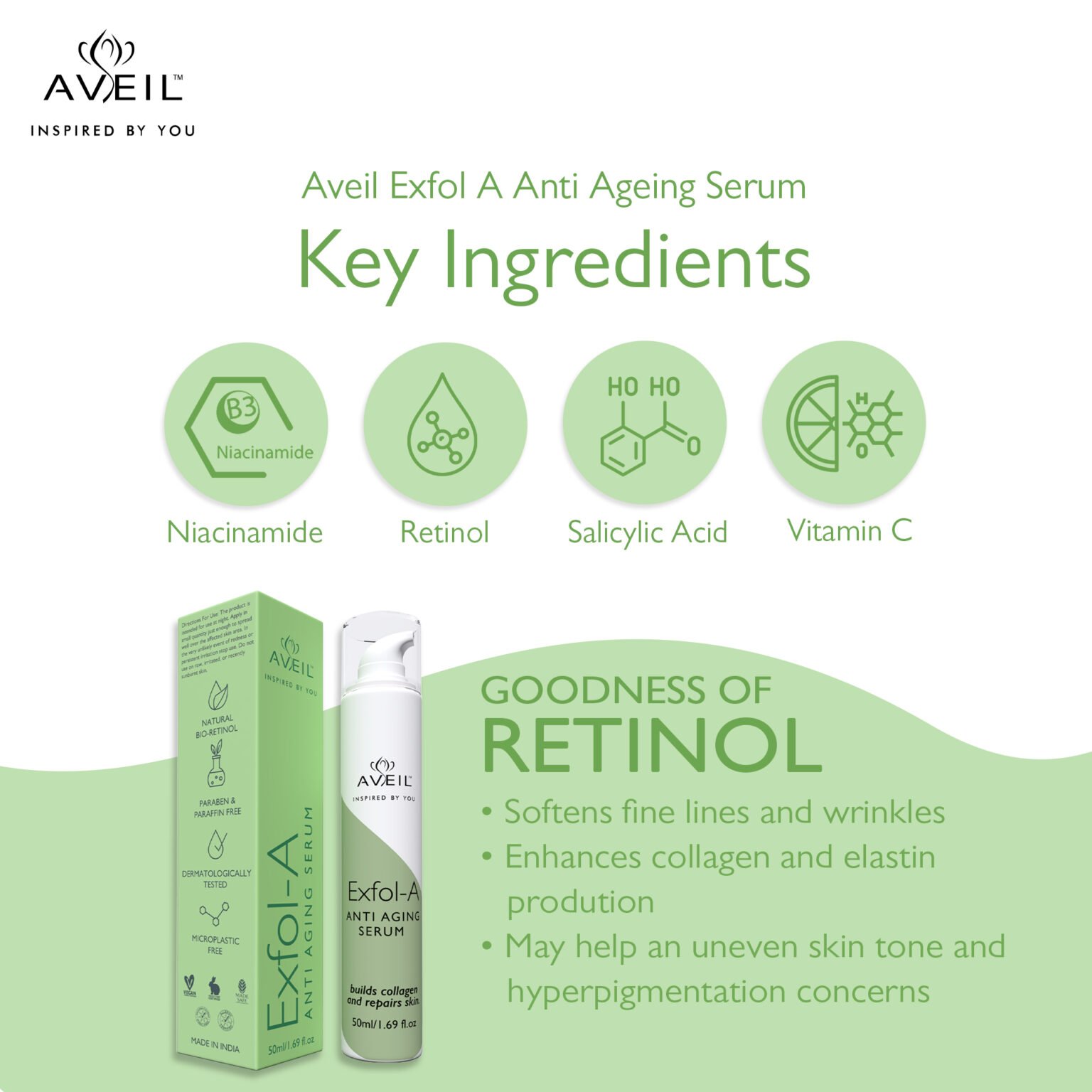 Aveil Exfol A Cream Anti Ageing Serum » Skin Serum
