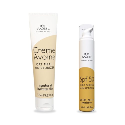 AVEIL CREME AVOINE AND AVEIL HEAT SHIELD SPF 50 GEL COMBO