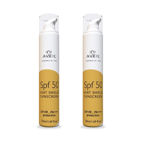 AVEIL HEAT SHIELD SPF 50 GEL SUNSCREEN COMBO